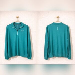 Nike Womens Zip-Up Sweater in Teal